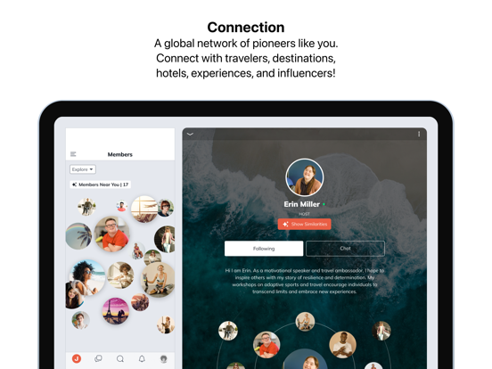 Journeyable Community iPad screenshot 1 - Travel app