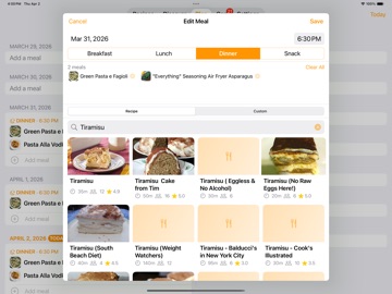 Recipe Corner iPad screenshot