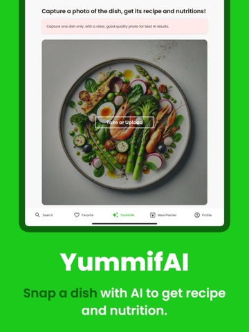 Yummify: AI Meal Plan, Recipes iPad screenshot