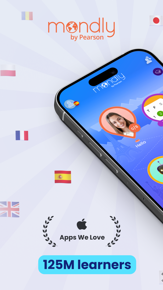 #1. Mondly: Learn 41 Languages (iOS) Podle: ATi Studios