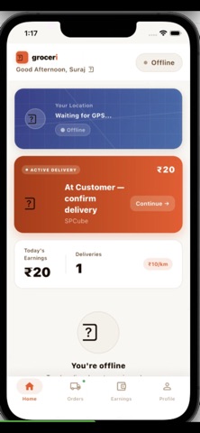 groceri delivery partner Screenshot 3 of 4