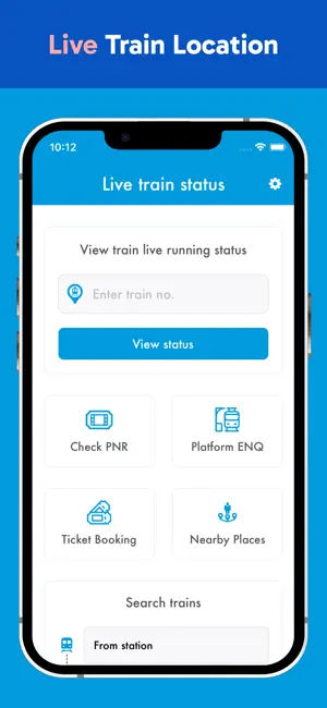 Where is my Train - Live Train iPhone screenshot 1
