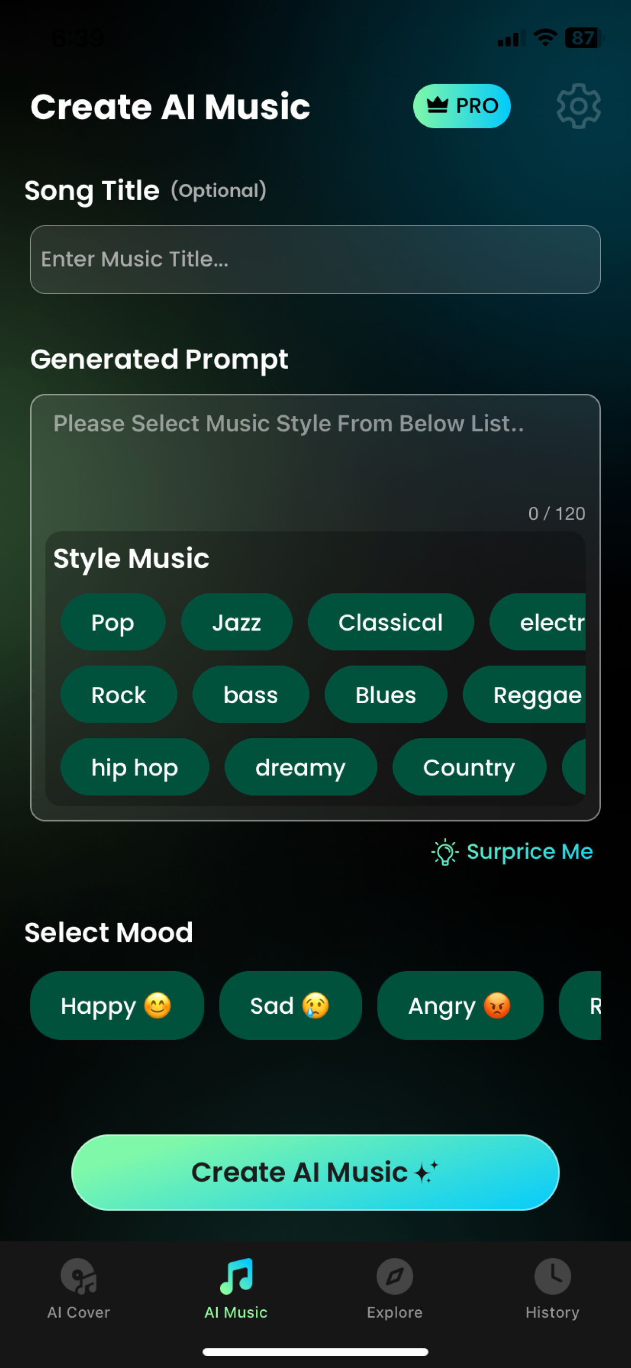 AI Music Cover: Text to Music screenshot 8