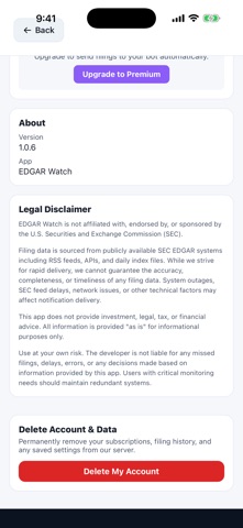 EDGARWatch Screenshot 8 of 10