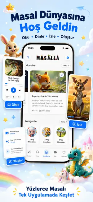 Masalla: Masal Oku & Dinle screenshot 1