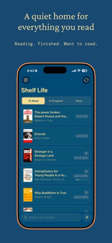 Shelf Life Book Tracker Screenshot 1 of 4