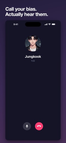 Fingerheart: Kpop AI Chat iPhone screenshot