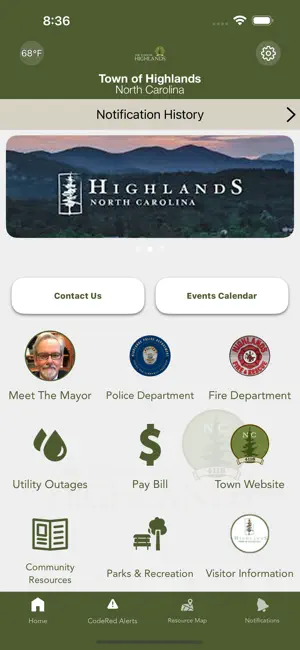 Town of Highlands, NC screenshot 1