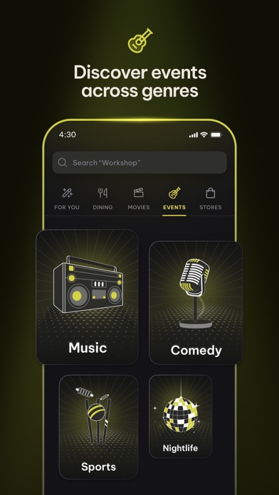 District: Movies Events Dining Screenshot