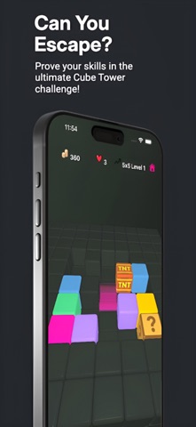 Cube Tower Escape iPhone screenshot