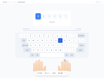 TypeFlow - Learn Typing iPad screenshot