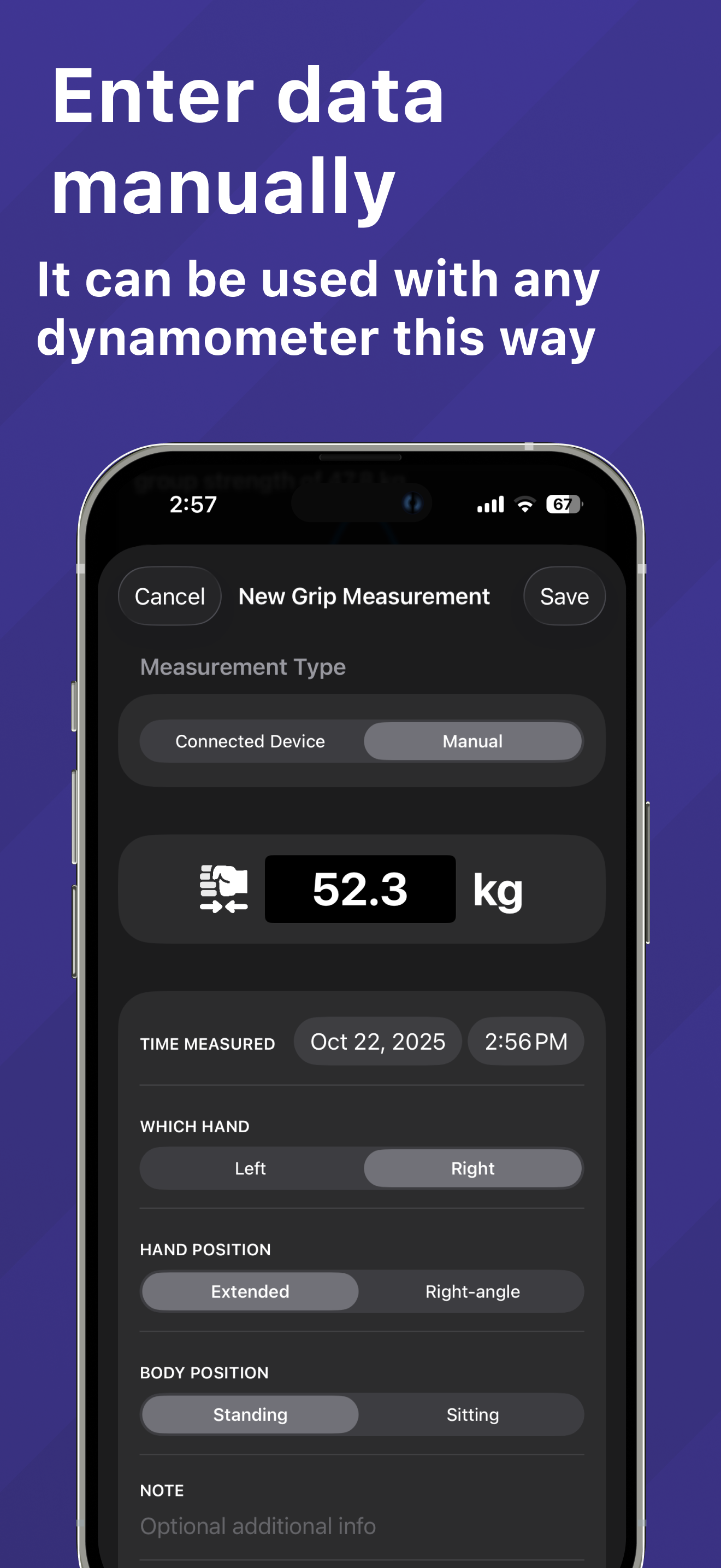 GripMeter Physio - Grip Tester