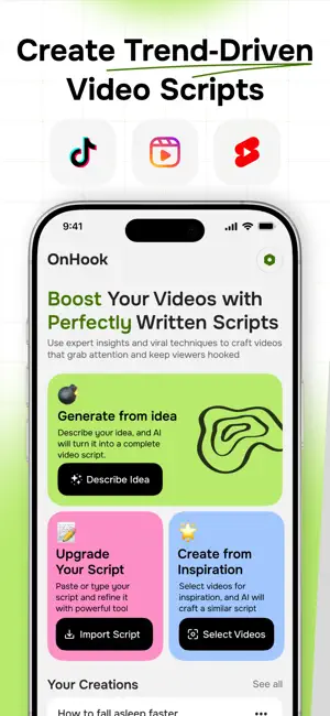 OnHook: AI Creator Copilot screenshot 1