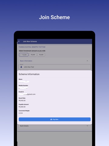 Sri Parvathi's DigiGold iPad screenshot