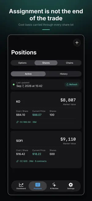 Spoke: Options Wheel Tracker screenshot 3