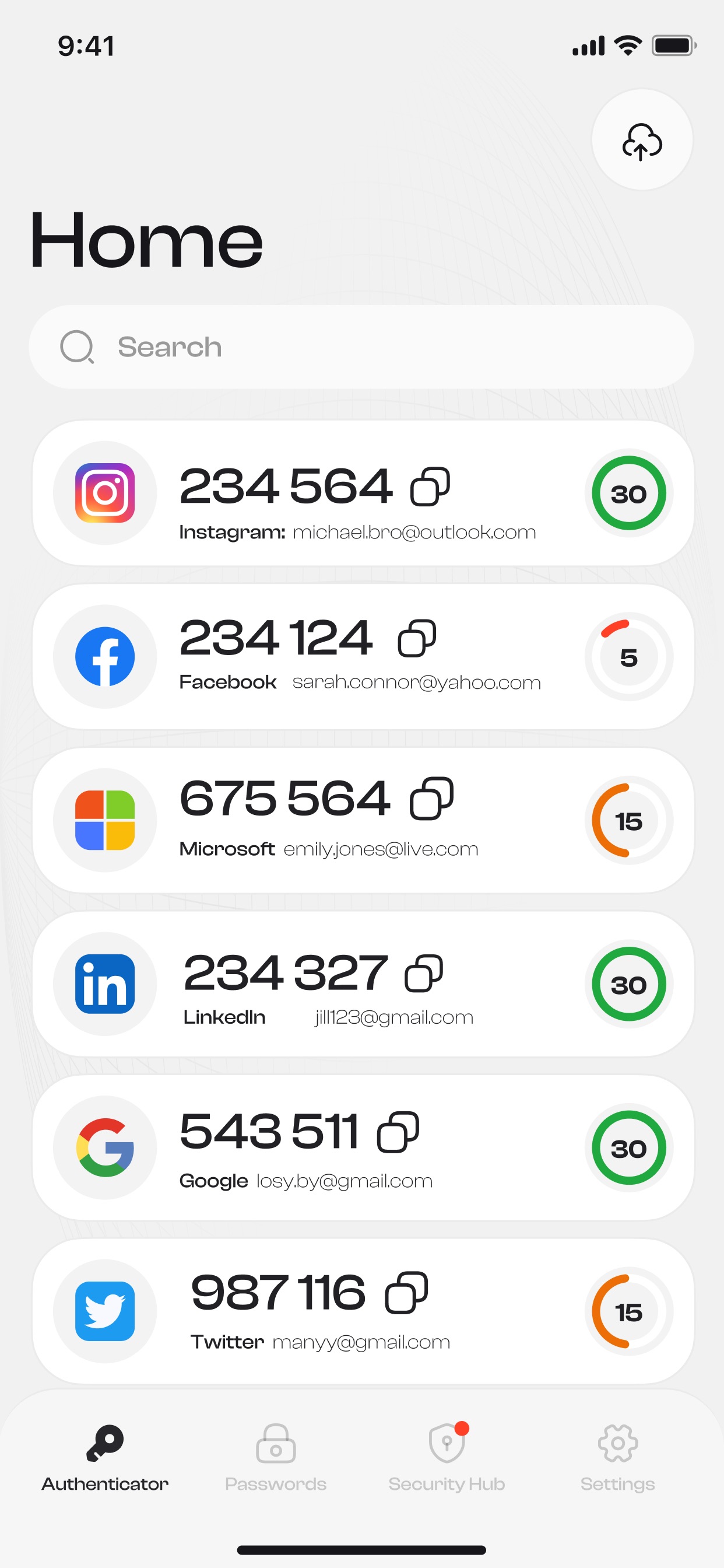 Screenshot 1 of 2FA Authenticator: Veilig