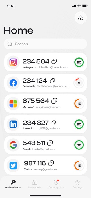 Authenticator - 2FA App Screenshot 1 of 6