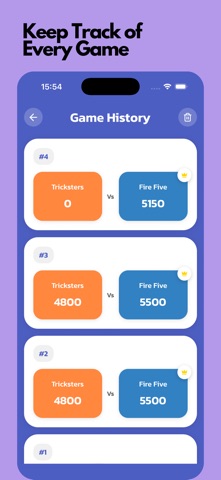Canasta Scoreboard screenshot