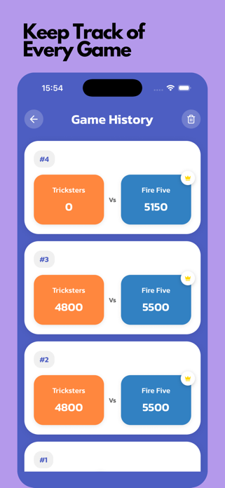 Canasta Scoreboard Screenshot 5 of 7