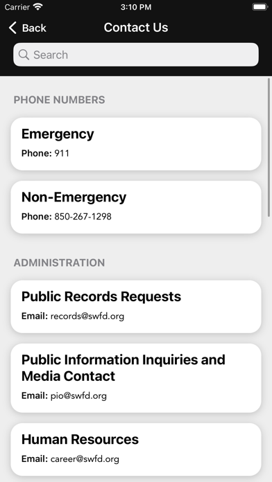 South Walton Fire District Screenshot