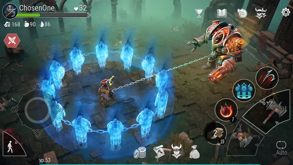Скриншот Frostborn: Co-op Survival на iPhone 4