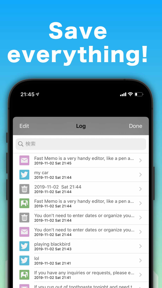 #2. Fast Memo 2 (iOS) 来自: bbcddc