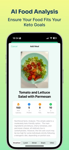 Keto AI Tracker & Meal Planner iPhone screenshot
