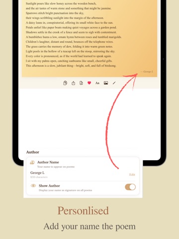 SoulPoetry: AI Poem Generator iPad screenshot
