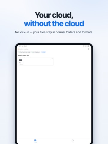 LocalCloud: Files Transfer P2P iPad screenshot