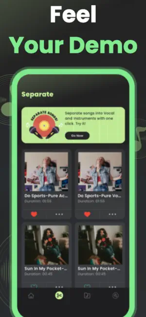 BeatSep: Música vocal offline iPhone screenshot 5