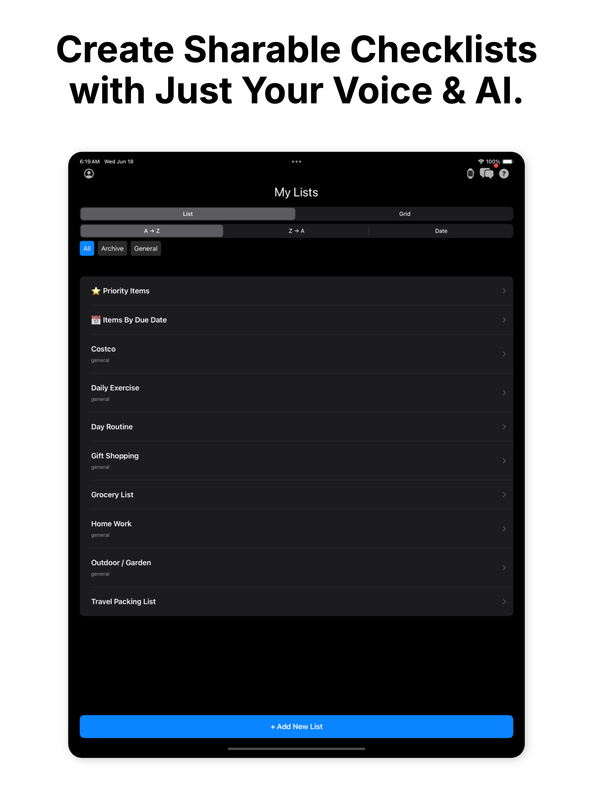 Checklist Genie - List & To Do screenshot 9
