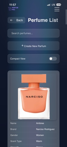 Parfum pro screenshot