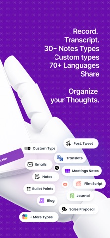 Transcripta - AI Voice Notes screenshot