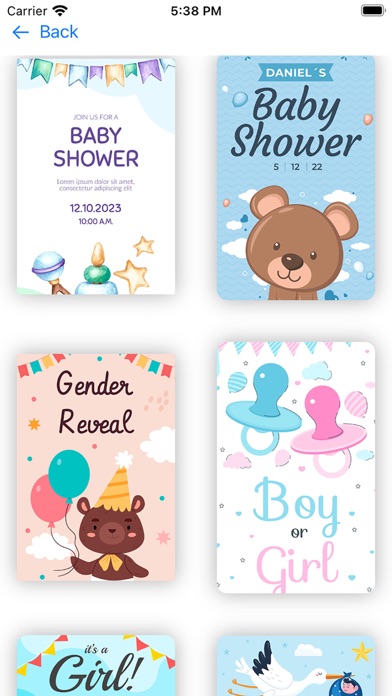 Babyshower Invitation . Screenshot