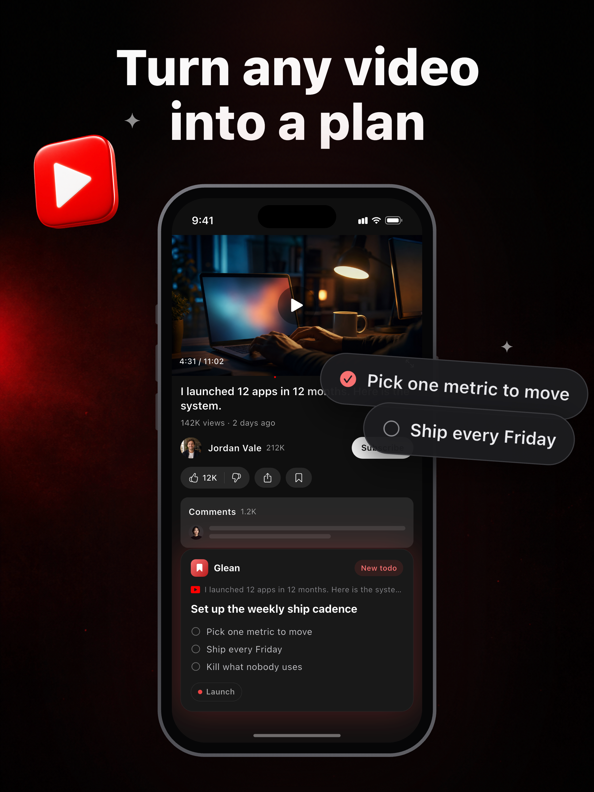 Glean - Act on bookmarks screenshot 9