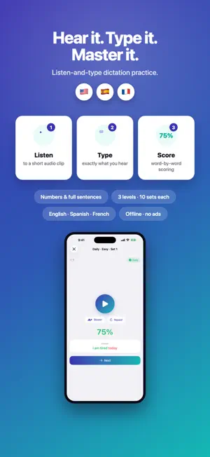EarType: Dictation Trainer screenshot 1