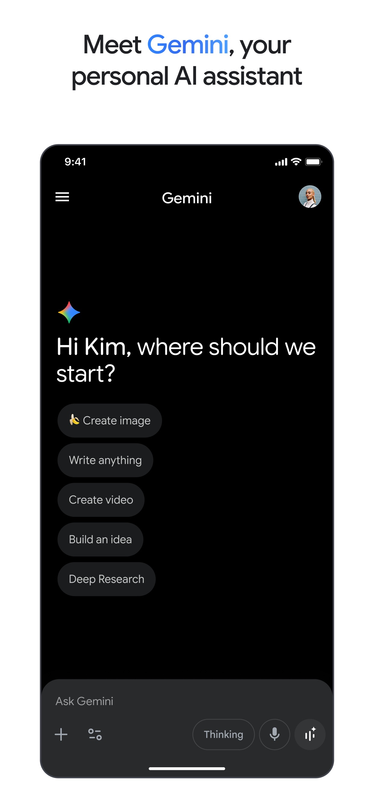 Google Gemini screenshot