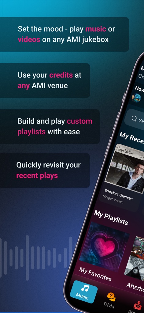AMI Play - This tool empowers users to effortlessly build custom playlists and quickly revisit their recent song selections, ensuring a personalized music experience.