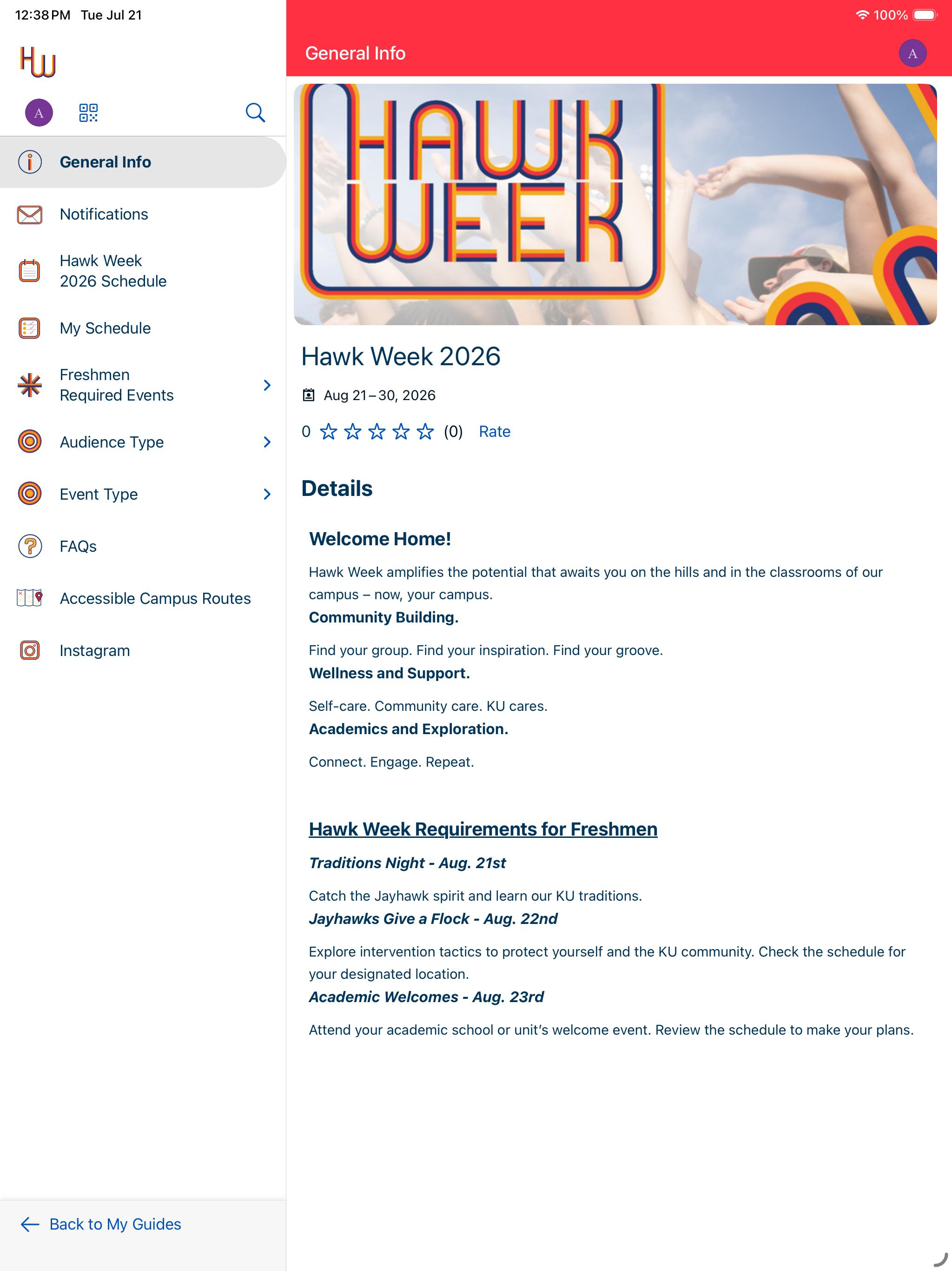 KU Events screenshot 4