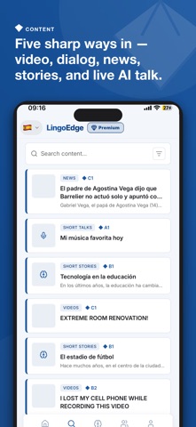 Speak Languages - LingoEdge iPhone screenshot