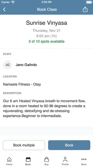 Namaste Fitness screenshot 3