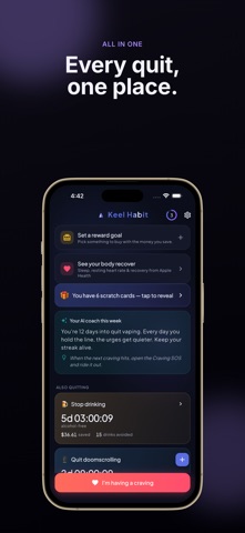 Keel Habit: Quit Bad Habits screenshot
