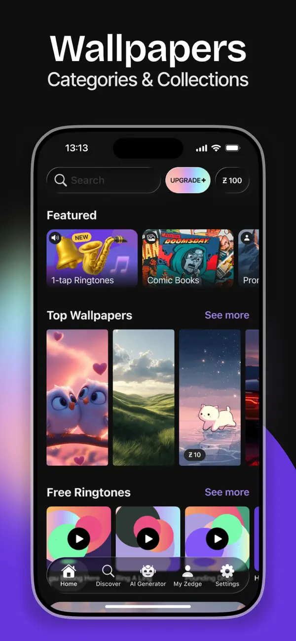 #1. ZEDGE™ Ringtones & Wallpapers (iOS) 由: Zedge, Inc