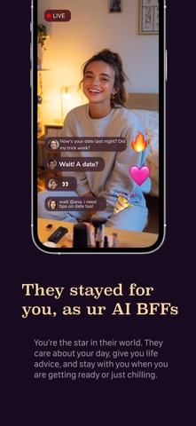 MyUniverse: AI Fan Live Stream iPhone screenshot