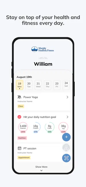 Murphy Health and Fitness screenshot 2