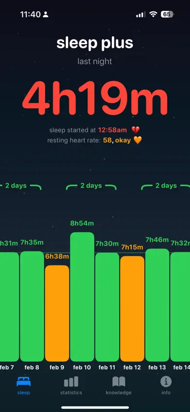 SleepPlus screenshot 1