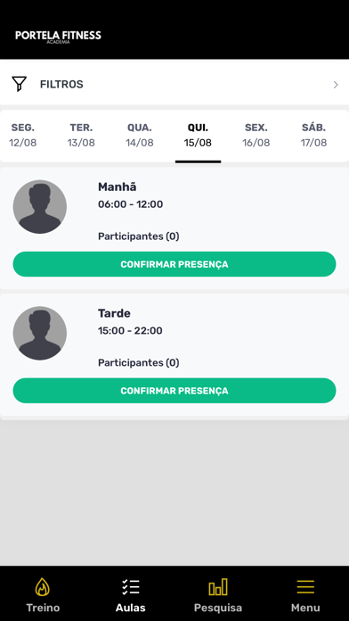 Academia Portela Fitness Screenshot