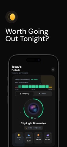 Moon Tracker: Sky & Star Guide iPhone screenshot 1