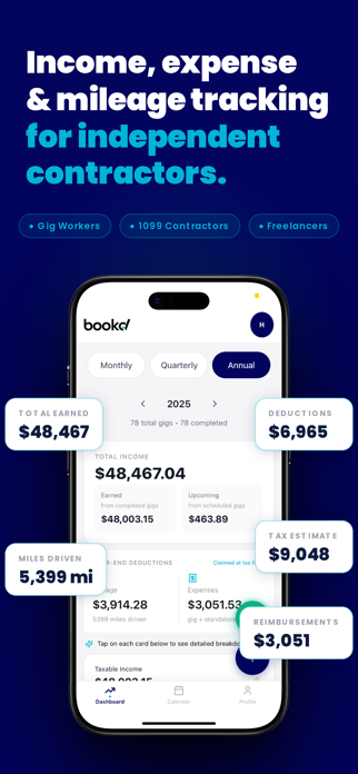 Bookd Finances- 1099 Workers Screenshot 1 of 6