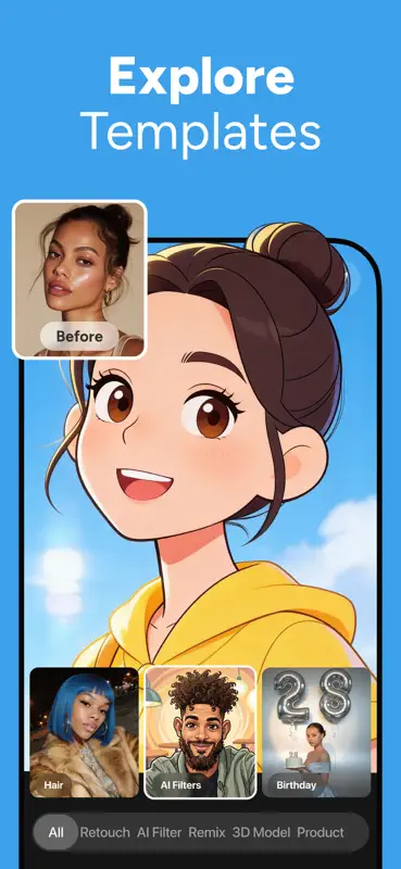 ReShoot: AI Face Photo Editor screenshot 7 of 9